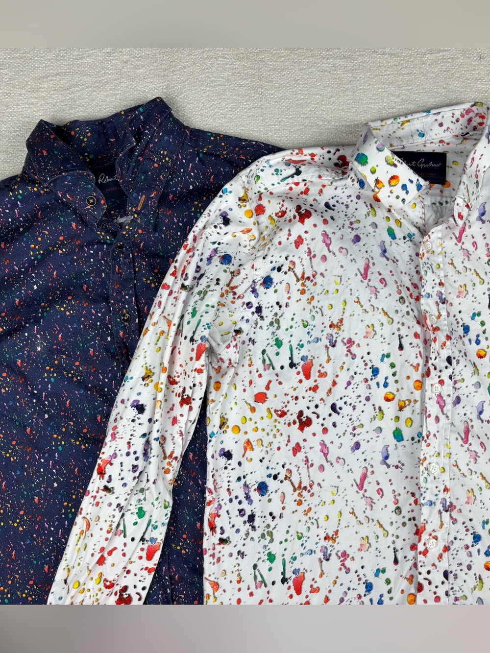 Robert Graham Paint-Splatter Button-Up Shirt Bundle